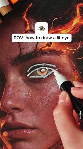 Simple way to draw an eye 🔥👁️