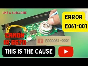 Error E 061-001 iR 6570/5075 ✔️ Jangan Beli Unit Laser Sebelum Cek Kondisi Poligon !!!