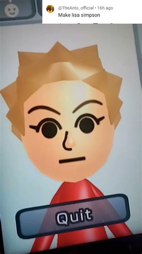 Making a Mii every day! (pt.68) #Mii #Wii #NintendoWii #Nintendo #LisaSimpson #TheSimpsons #Lisa