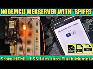 ESP8266 Web Server using SPIFFS | Web server using NodeMCU to serve HTML and CSS files | Hindi