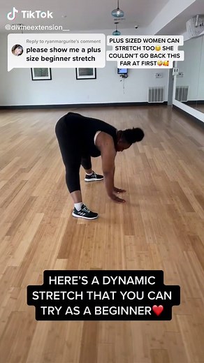 Beginner Hamstring Stretch for Plus Size Women