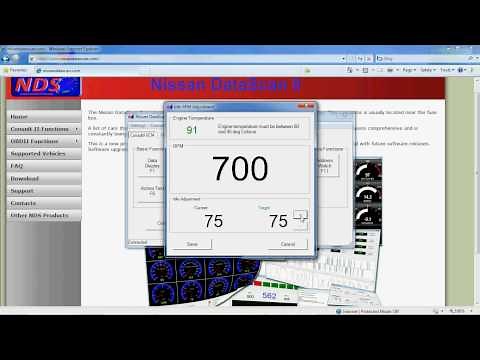 Nissan DataScan II - Idle RPM Adjustment