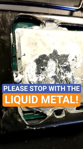 Stop with the Liquid Metal please 🥺 #computerrepair