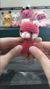 red panda crochet #cute #begginer #amigurumi #diy #stitch