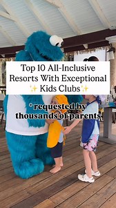 By popular demand: ✨10 ALL-INCLUSIVE RESORTS WITH THE BEST KIDS CLUBS Not just babysitting these kids clubs are age-appropriate , fully supervised, thoughtfully programmed, and designed to keep kids excited to go back. - Beaches Turks & Caicos – The gold standard. Massive kids camp with programs for babies through teens, Sesame Street characters, endless activities, and a waterpark that feels like a theme park. - Beaches Negril (Jamaica) – A more laid-back Beaches vibe with an excellent kids clu