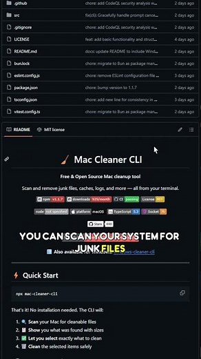 Mac Cleaner CLI: a free tool that lets you clean up your Mac directly from the terminal
