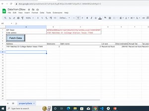 Fetched Data from Zillow