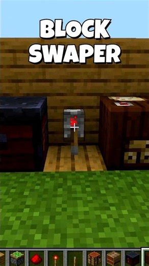 Easiest BLOCK SWAPPER in Minecraft! 🤯 #shorts