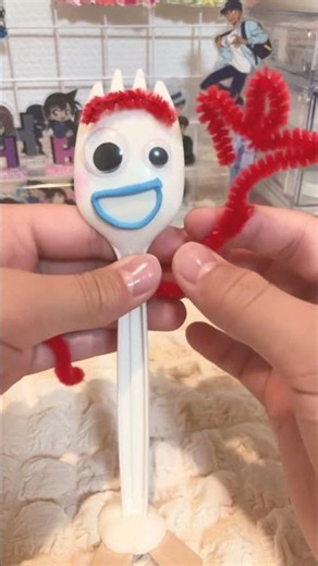 フォーキー作ったよ！🥄 #トイストーリー５#チャンネル登録お願いします #工作