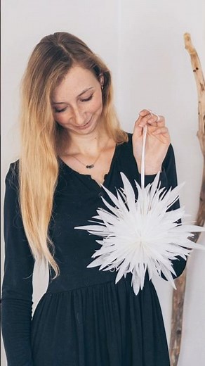 Skandi Papierstern basteln für Weihnachten und die Adventszeit als Deko ✨