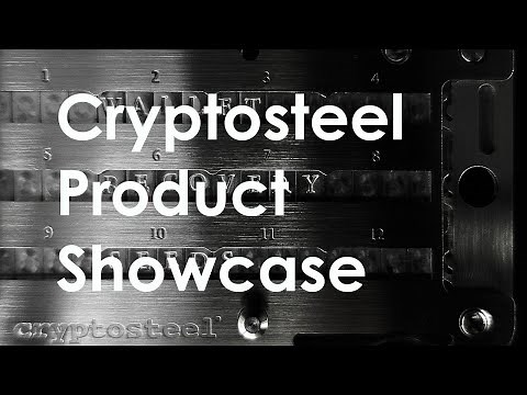 Best Seed Phrase Storage | Cryptosteel Products Showcase