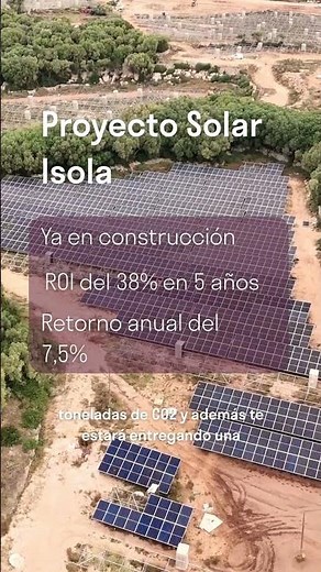 Proyecto Solar Isola es tu nueva oportunidad de impacto sostenible