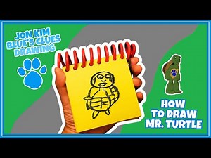 Jon Kim Blue's Clues Drawing - How To Draw Mr. Turtle
