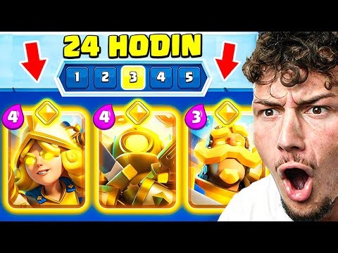 24 HODIN JSEM ODEMYKAL NEJLEPŠÍ HERO KARTU V CLASH ROYALE!