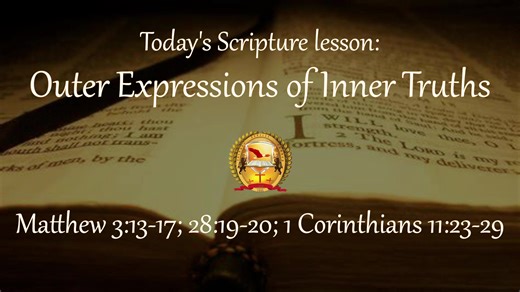 Sunda School - February 8th, 2026 "Outer Expressions of Inner Truths" Scripture reference Matthew 3:13-17; 28:19-20, 1 Corinthians 11:23-29 SUBCRIBE to our YouTube Channel Check-out Calvary's Web Page | Calvary Baptist Church