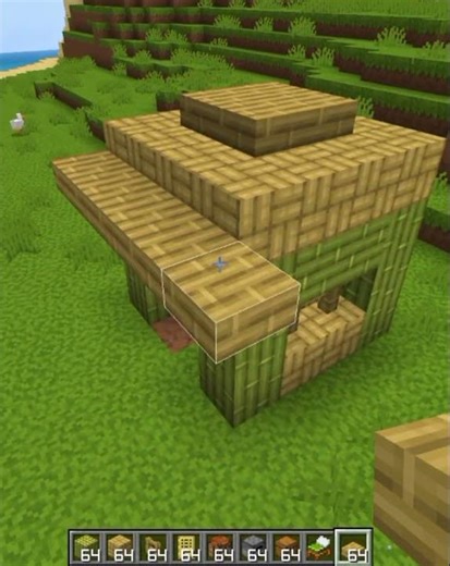 How to Build a Cozy Tiny Bamboo Hut in Minecraft!