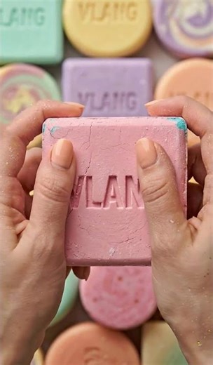 ASMR Surprise Soap 🧡 Hidden Rainbow Crush | VLANG