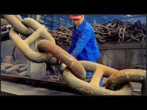 Warship Anchor Chain Forging Process : Inside the Factory Operating Since 1958 !