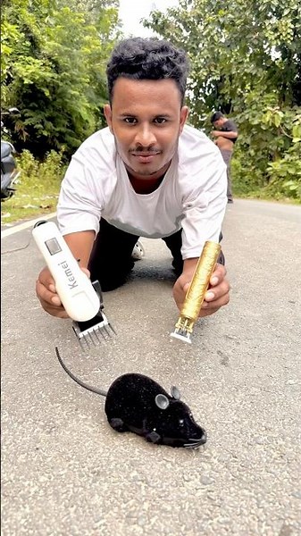 Abar Portable Hair Clipper and USB Rechargeable Trimmer Unboxing With Mouse Haircute😍