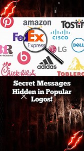 secret messages hiden in popular logos #reels #dailyreels #viralreels #secret #message #logos | Davidjustinn