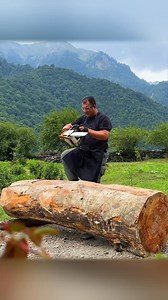 🔥 Unique Log Stove – Wilderness Cooking! We create a one-of-a-kind stove inside a giant log and use it to cook a delicious meal – Wilderness Cooking at its finest! 🌲🔥 #WildernessCooking #OutdoorCooking #FireCooking #WoodStove #CampfireRecipe | Wilderness Grill
