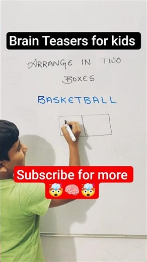 Brain Teaser Challenge 🤯 | Arrange the Word in 2 Boxes Puzzle | Can You Solve It? @learnwithus133