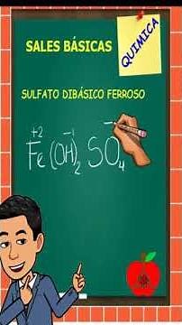 formación de sales básicas. Fórmula de un salas básica ✅ química inorgánica