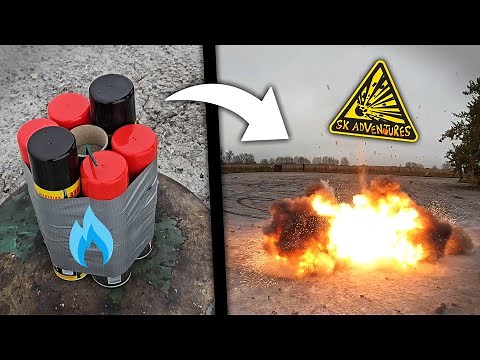 FIRECRACKERS vs GAS and a huge test of new pyrotechnics! (EXPERIMENT) 🧨 💣