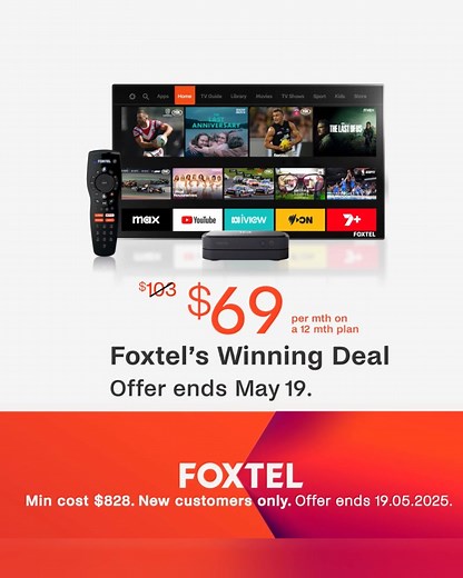 14 reactions | Get AFL, NRL, F1® & Netball in 4K Ultra HD, World class dramas, The best Lifestyle shows, Foxtel Originals, And now with Max included, All in one place. Foxtel’s Winning Deal. Offer ends 19.05.2025. | Foxtel | Facebook