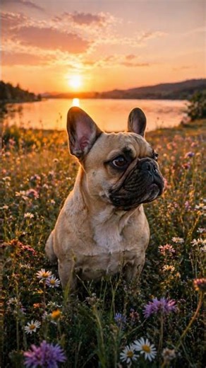 Golden Hour with a Frenchie 🌅🐾