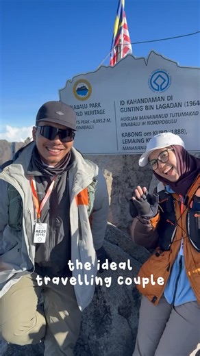 @zaaarithlerrr on Instagram: "Sorang yang pandai buat semua benda dan sorang lagi yang tahu mengikut saja 🤣 Tapi apa pun perangainya, dua-dua tetap berjaya sampai puncak Kinabalu HEHEHEHE syukur Alhamdulillah & mekasih! Kalau korang macam saya, jenis taknak fikir apa-apa pun untuk trip… memang wajib pergi dengan @as.adventurex Tidur mana, naik apa, guide, itinerary di Sabah semua ASREX settlekan. Kita as client just book flight, training sikit, pack barang, jumpa di airport KK and get ready je 