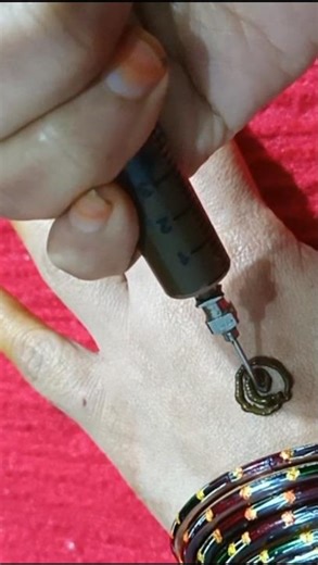 🤯 How to make injection 💉 mehndi dezain #mehndikadezain