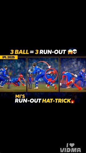3 BALL = 3 RUN-OUT 😱💀 IPL History की पहली Run-out HATTRICK 🔥 MI vs DC