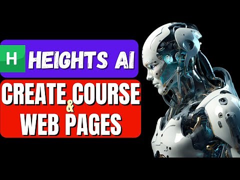 Create Online Courses & Landing Pages with AI – Heights AI Full Tutorial!
