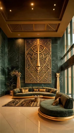 Murals.ng on Instagram: "ARCHITECTON -The evolution of African craftsmanship. A precision laser-cut sculptural artifact, finished with refined gold detailing and engineered to embody modern African opulence through form, restraint, and material intelligence. Designed for spaces where decisions are made and influence is exercised. ARCHITECTON - Afro-Modern Medium: Laser Cut Medium relief Sculptural Artifact Base Configuration: 60 × 96 in (1524 × 2438 mm) Value: ₦15,000,000 (Non binding est retail