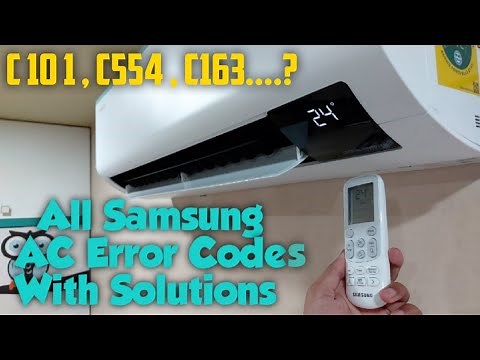 All Samsung Split AC Error Codes With Their Solutions | What measures to take ?