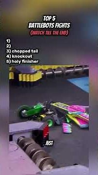 Top 5 battle bot fights | #battlebot #battlebotfights #fyp #robots #destruction