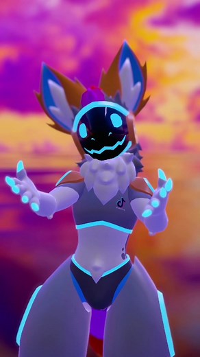 Virtual Reality Protogen Girl Hug