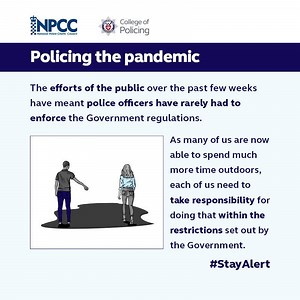 As usual, our officers will be out on patrol across County Durham and Darlington this weekend following the easing of lockdown restrictions. We all want life to get back to ‘normal’ as soon as possible and we all want to see our families and friends again. But we will only be able to do this if we stick to the new guidance and act sensibly. There’s a full list of government guidance here: https://bit.ly/2X3cxXb but some of the major changes now include: • spend more time outdoors • see one perso