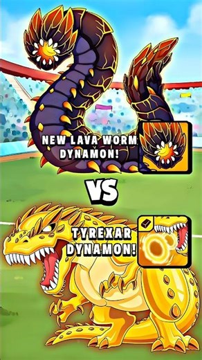 New Dynamon Lavokry vs Tyrexar Battle In Dynamons World||#dynamonsworld#dynamon#newdynamon#2025