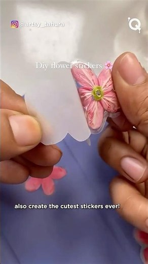 How to make stickers at home #cute #crafts #diy #bored