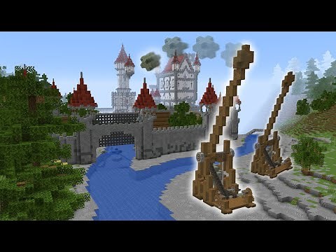 Minecraft Medieval Working TREBUCHET| Create mod
