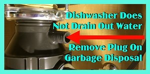 New Dishwasher Does Not Drain Out Water
