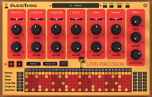 Latin Percussion by AudioThing - Drum Machine Plugin VST VST3 Audio Unit AAX CLAP
