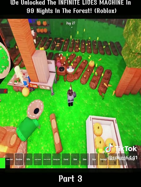 We Unlocked The INFINITE LIVES MACHINE In 99 Nights in the Forest!! ( ROBLOX) Part 3 #roblox #robloxfyp #robloxtiktok