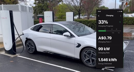 BYD Seal successfully charges at Tesla V3 and V4 superchargers