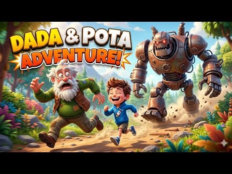 “Dada Goes Goofy! Funny Pota Cartoon | 3D Animated Short” | Papi Cartoon