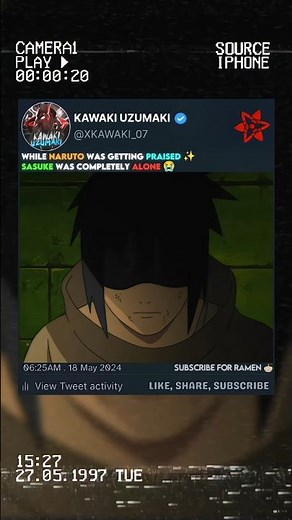 NARUTO IS GETTING PRAISED WHILE SASUKE 💔