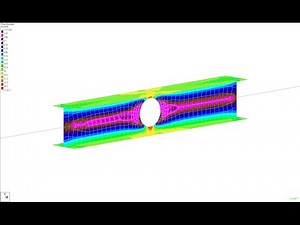 Opened Beam Analysis with STAAD Pro