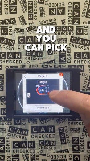 CANchecked MFD28/MFD32 Gen2 - change page style on display